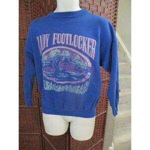 Vintage Lady Footlocker Sweatshirt Womens Large Retro 90s Swans Birds